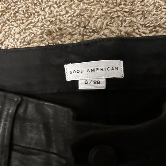 Good American, Good Straight Coated jeans, size 6 - Picture 4 of 5